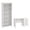 White, variant on Tvilum Madrid 2-Piece Home Office Set with Desk and Bookcase, Matte Black