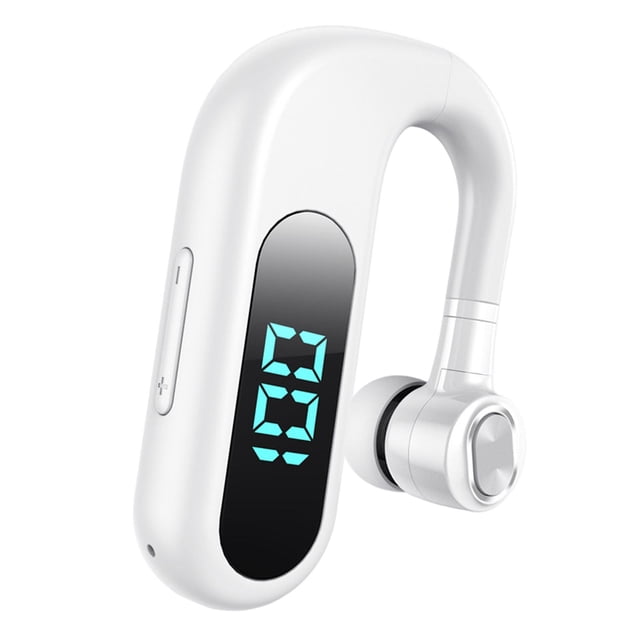 Gancho para la oreja de silicona con pantalla digital LED para auriculares blanco Sunnimix Auriculares bluetooth