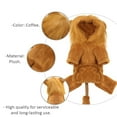 thumbnail image 3 of WHAMVOX Dog  Costumes Lion Shape Plush Coffee Costume 1Set, 3 of 8