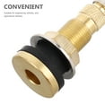 thumbnail image 3 of KAKOWELY 1Pcs Golden Copper Valve Stem for Tubeless Tires Heavy Duty Use 2.2x0.9x0.9in, 3 of 8