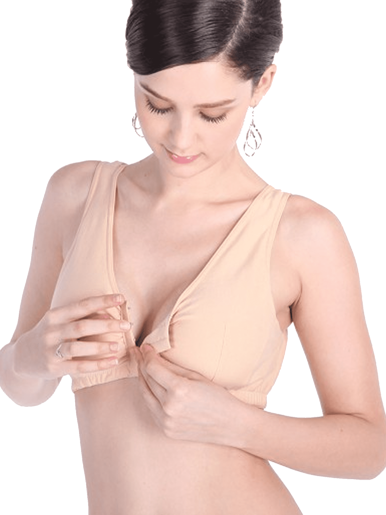 BIMEI Front-Closure Mastectomy Bra Pocket Bra for Silicone Breast forms  8405,Black,34C 