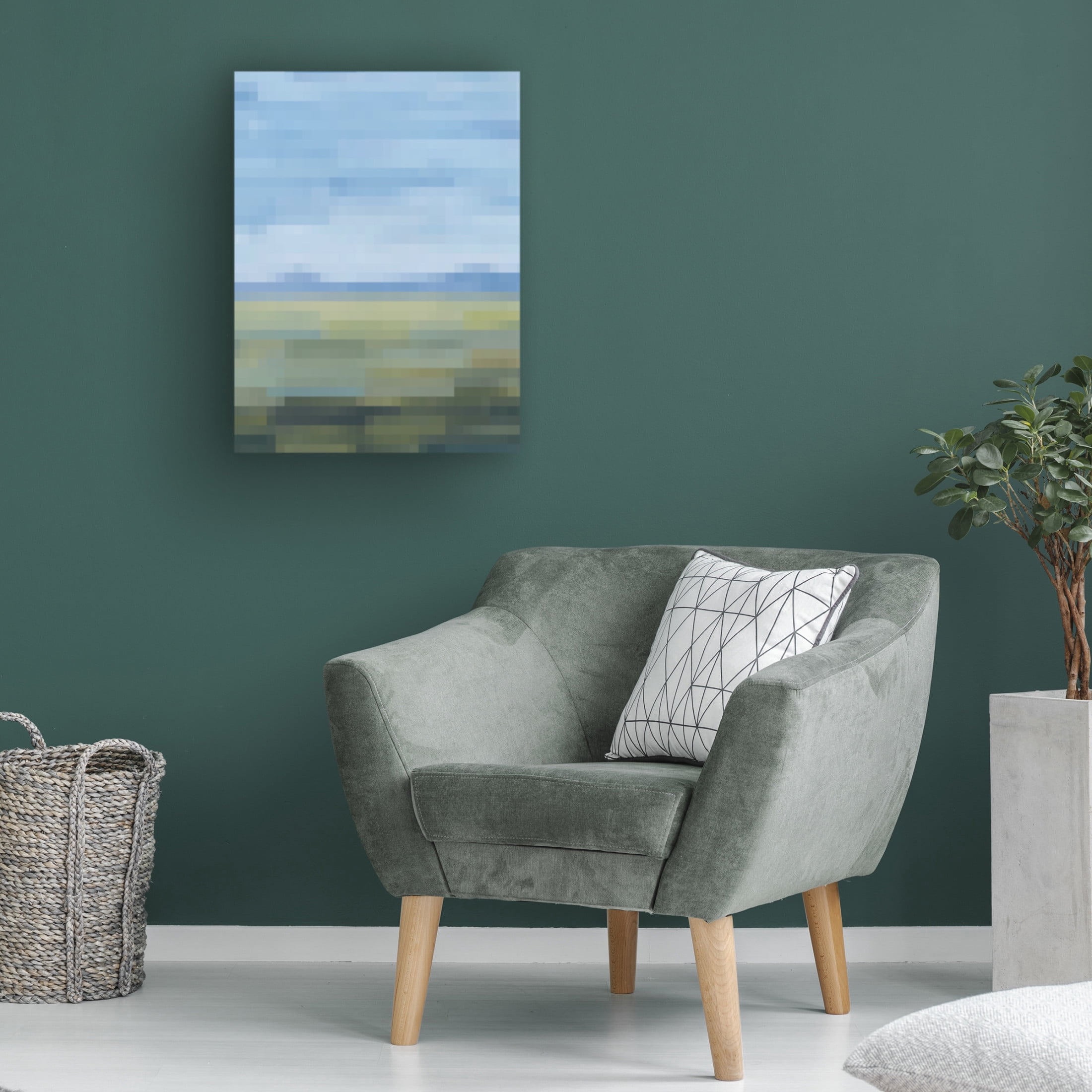 Trademark Fine Art Grace Popp  Pixel Memory II Canvas Wall Art