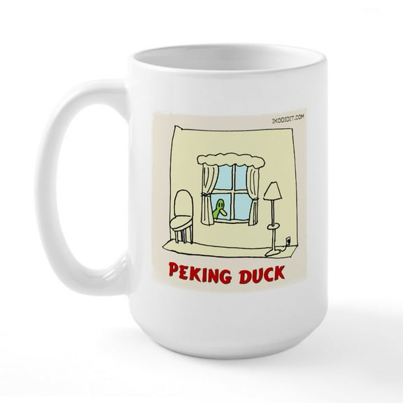 CafePress - Peking Duck Large Mug - 15 oz Ceramic Large White Novelty Mug