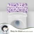 thumbnail image 4 of Renewold Toilet Tank Lid Cover Elastic Dust-proof Toilets Top Cover Stains Resistant Toilet Tank Cover Protector for Bathroom Decor, 1 Piece Only, Violet Butterfly Star Print, 4 of 6