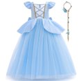 thumbnail image 3 of Disney Cinderella Costume for Girls Halloween Disguise Cosplay Baby Girl Princess Dress Carnival Birthday Party Kids Clothes, 3 of 5