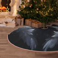 thumbnail image 5 of Disketp Elegant Feathered Floral Wings Christmas Tree Skirt, Christmas Tree Decorations, Christmas Decor, Tree Mat Decoration(30-48IN)-30", 5 of 6