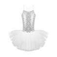 thumbnail image 1 of YiZYiF Kids Little Girls Sequins Ballet Tutu Dress Gymnastic Leotard, 1 of 7