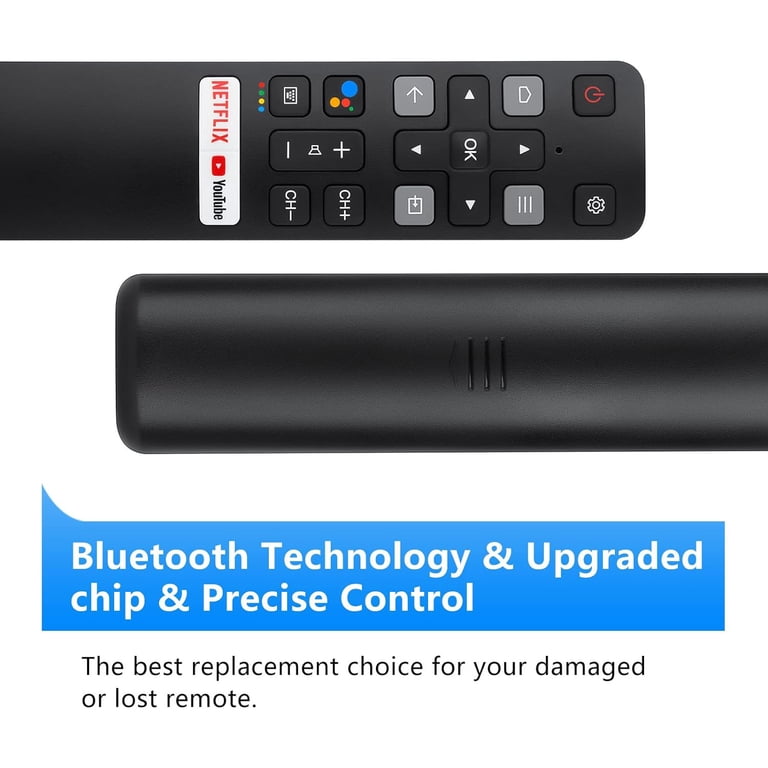 Replacement Voice Remote Control For TCL Android Smart TVs - Compatible With 40S330, 55S434, 65C825 & Many More Models