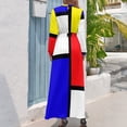 thumbnail image 3 of Vestido largo Mondrian, ropa de mujer, vestido ajustado, vestidos de mujer para ocasiones especiales, vestido de verano, 3 of 5