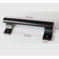 thumbnail image 5 of 2Pcs/Set Sliding Door Handles Easy Install Garage Barn Modern Kitchen Aluminum Showcase Dr (White), 5 of 5