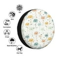 thumbnail image 4 of Salouo Dandelion Print Spare Tire Cover 14-17 inch Spare Tire Protector Universal Tough Tire Wheel Cover for Trailer SUV and Truck-15 inch, 4 of 6