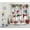 Red, variant on HVEST Winter Snowman Shower Curtain Christmas Tree with Blue Snowman and Christmas Gift Box Shower Curtain for Bathroom Blue Winter Snow Scene Bathroom Shower Curtain with Hooks,72 x 78 Inch
