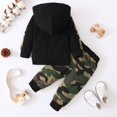 thumbnail image 4 of Conjunto de pantalones con capucha y camuflaje ZOEREA 4T Outfit para bebés, 4 of 6
