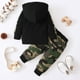 thumbnail image 4 of Set de pantalones con capucha de camuflaje ZOEREA para bebés y niños, 5T, 4 of 6