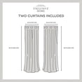 thumbnail image 4 of Exclusive Home Rideaux Biscayne Panneau Paire 54x96 Blush, 4 of 12