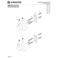 thumbnail image 3 of Kingston SRP311 Edenscape Brass Shower Rod Base (1 Pair) in Polished Chrome, 3 of 3