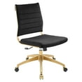 thumbnail image 2 of Modway Jive Armless Mid Back Performance Velvet Office Chair in Black, 2 of 9