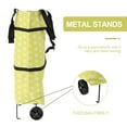 thumbnail image 2 of OULII Multi Color Folding Shopping Trolley Bag with Wheels Oxford Cloth for Convenient Shopping, 2 of 8