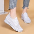 thumbnail image 6 of GiLiling Women's Wedge Sneakers Breathable Mesh Lace Up Non Slip Lightweight Casual Athletic Shoes for Walking Travel, 6 of 7