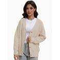 thumbnail image 4 of Women's Cardigan, New Cardigan Large Button Fashion Top, 4 of 6