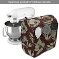thumbnail image 2 of Floral Stand Mixer Cover, Vintage Poppy Blooms and Peony Bouquets Classic Pattern Beauty Romantic, Kitchen Appliance Organizer Bag Cover with Pockets, 5 Quarts, Grey Yellow Burgundy, by Ambesonne, 2 of 4