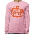 thumbnail image 2 of Pumpkin Oh My Gourd Long Sleeve Shirt Unisex Large Pink, 2 of 5