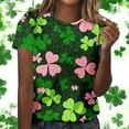 thumbnail image 4 of HOMBOM Womens Holiday Shirts Tee Shirts Summer Basic St. Patricks Day Casual Crewneck T Shirts for Ladies Short Sleeve, 4 of 7