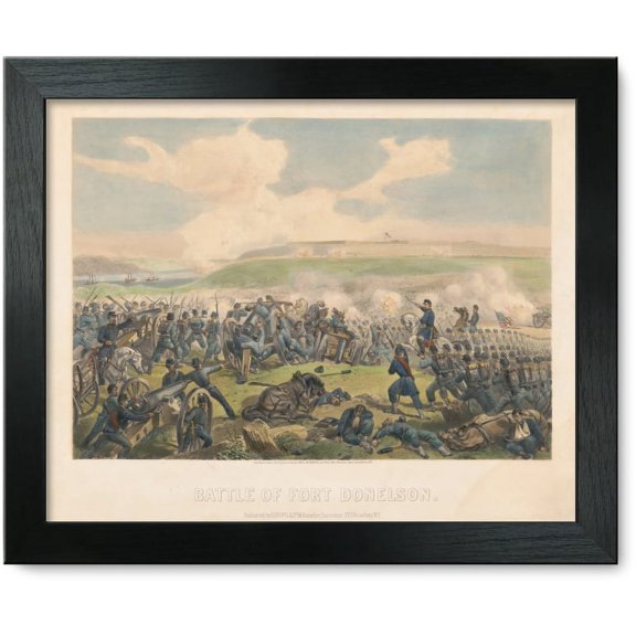 Framed Print: Battle Of Fort Donelson