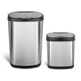 thumbnail image 2 of NINESTARS Poubelles à Capteur de Mouvement en Acier Inoxydable 13,2 Gallons & 3,2 Gallons, 2 of 11