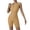 BMN39-Khaki, variant on One Piece Jumpsuits For Women Halter Sleeveless Backless Bodycon Shorts Jumpsuits Bodysuit Catsuit Ribbed Sports Romper Coffee S
