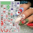 thumbnail image 4 of Pegatinas 3D de dibujos animados de Papá Noel para decoración de uñas, deslizadores de uñas de invierno, decoración de manicura DIY, alce, copo de nieve, pingüino, árbol de nieve, NLF889, 4 of 4
