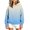 Light Blue, variant on Kukoosong Girls Ombre Tie Dye Pullover Hoodie, Long Sleeve Drop Shoulder Loose Fleece Hooded Sweatshirt, Gradient Color Casual Fashion Hoodie for Kids Fall Winter School Daily Layering Outfits