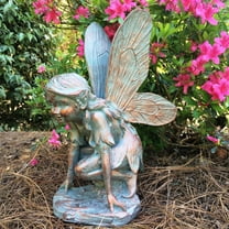Homestyles 17"H Butterfly Fairy in Bronze Patina Home Patio & Garden Large Statue