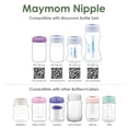 thumbnail image 3 of Pezón de Silicona Maymom Transparente de Flujo Lento, Compatible con Botellas Spectra, Motif Luna y, 3 of 6