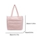 thumbnail image 2 of Bolso Hombro para Mujeres Acolchadas Con Compartimentos Bolsas Bolsillo Color Sólido Trabajos, 2 of 9