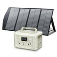 thumbnail image 1 of ALLPOWERS Beige R600 Solar Generator Kit, 140W Foldable Solar Panel with 299Wh 600W Portable Power Station, Solar Charger Set for Camping Home Power Outage [Shipping Separately], 1 of 10