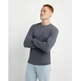 thumbnail image 2 of Hanes Henley Long Sleeve Originals Men's Tri-Blend Three Button Camping Outdoors, 2 of 7