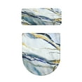 thumbnail image 6 of KUIFORTI Toilet Lid Cover Tank Protector Covers Set of 2,Toilet lid Cover Stretch Toilet Tank Lid Cover Replacement Fits Most Standard Tanks & Lids Machine Washable,Classic Marble Design, 6 of 6