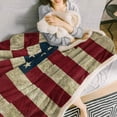 thumbnail image 4 of Sherpa Throw Blanket The Star-Spangled Banner Thermal Fuzzy Blankets Luxury Cozy Soft Warm Microfiber Blankets for Adults Babies All Seasons 50x60IN, 4 of 6