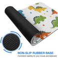 thumbnail image 6 of Long Mouse Pads for Desk,White Cartoon Dinosaurs Leaves Pattern Desk Mats on Top Of Desks, Desk Mouse Pad Extra Large with 3mm Non-Slip Base and Stitched Edge for Gaming,Office,Work,Home 31.5"x11.8", 6 of 6