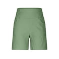 thumbnail image 4 of KIHOUT Women's Plus Size Bermuda Shorts, High Waist Stretch Twill Hiking Shorts, Casual Summer Knee-Length Shorts with Pockets, 4 of 9
