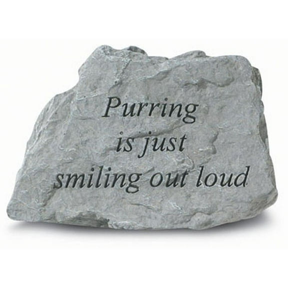 Purring Is Just Smiling Out Loud. Memorial Pet Stone