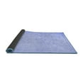 thumbnail image 2 of Ahgly Company Indoor Round Abstract Blue Contemporary Area Rugs, 7' Round, 2 of 4