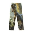 thumbnail image 3 of Lsque Ferocious Dinosaur Print Men's Pajama Pants, Lounge Pant - Comfortable Home Wear,Elastic Waistband, Stylish Design-Large, 3 of 9