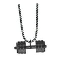 thumbnail image 3 of EHJRE Dumbbell Pendant for Men Decor Sport Creative Necklace for Holiday Party Men Black, 3 of 9