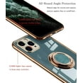 thumbnail image 5 of Case for iPhone 11 Pro Max Case 6.5" Phone Cases with Ring Holder Kickstand Silicone Electroplated Shock-Absorption Soft Flexible TPU Bumper Cover - Gray, 5 of 14