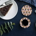 thumbnail image 4 of RYLABLUE Halloween Theme Pumpkin Pattern Set of 6 Round Coaster for Drinks, Absorbent Ceramic Stone Coasters Cup Mat with Cork Base for Home Kitchen Room Coffee Table Bar Decor, 4 of 4