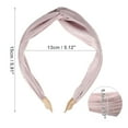 thumbnail image 4 of Unique Bargains 1 Pc Fashion Faux Diamond Knitted Crossover Headband for Women 5.91"x2.17" Purple, 4 of 6