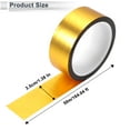 thumbnail image 4 of Unique Bargains 1 Roll Universal Air-Release Adhesive Pinstripe Tape Matte Gold Tone 1.38"x164.04ft, 4 of 6
