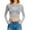 Silver, variant on Lenpel Women's Mesh Crop Tops Long Sleeve Crew Neck Solid Color See Through Slim T Shirts Going out Blouses(Silver,X-Small)